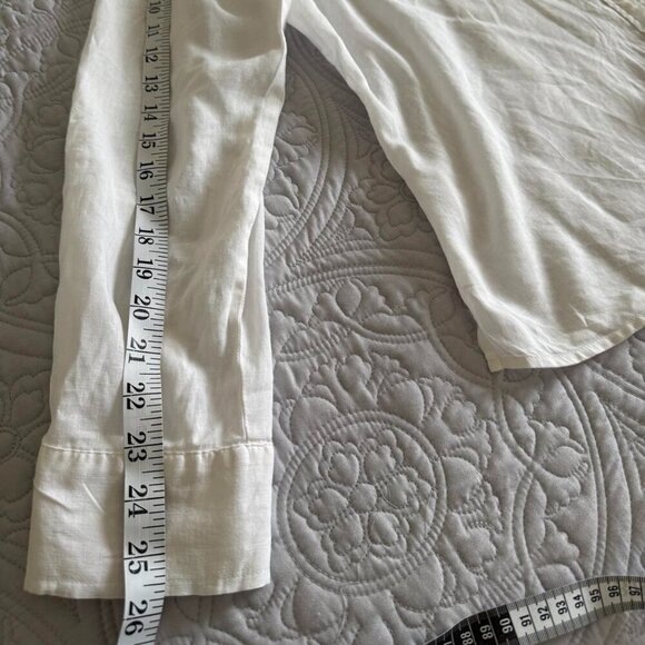 Vintage Dockers white button Down Long sleeve linen shirt size XL - Picture 12 of 12